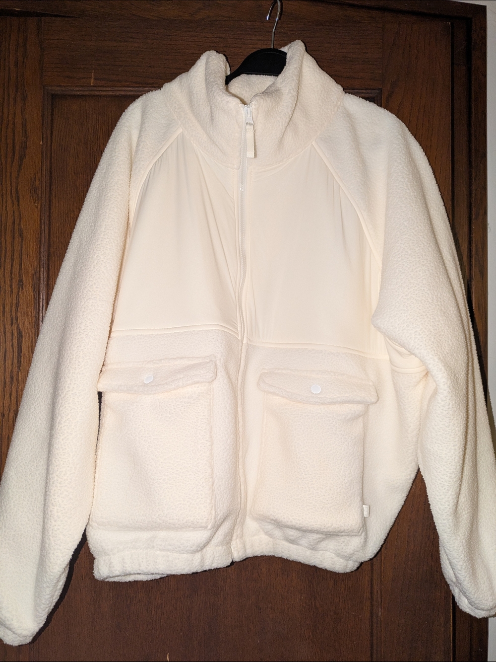 NWT Blogilates (Popflex X Target Collab) Bonfire Cream Cozy Fleece Jacket - XL